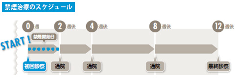 禁煙治療のスケジュール